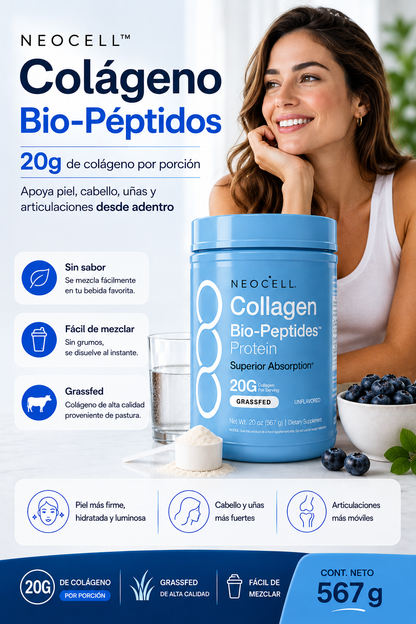 NEOCELL® Colágeno Bio-Peptides™ Hidrolizado en Polvo 567g | Original